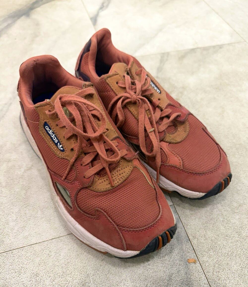 adidas Falcon Raw Pink Low Top Lace Up Men's Sneakers D96700 2018